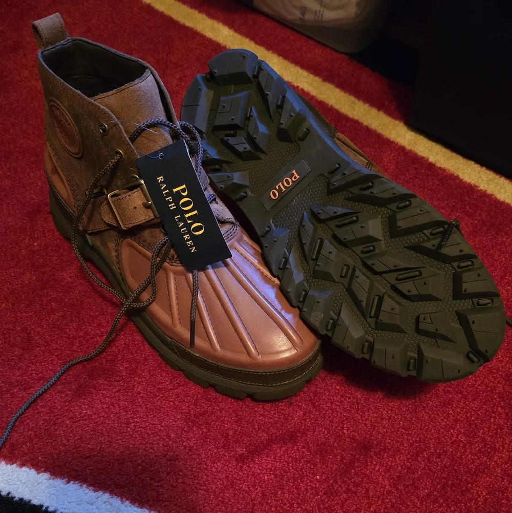 Polo Ralph Lauren Men's Oslo Low Waterproof Leather & Suede Boot